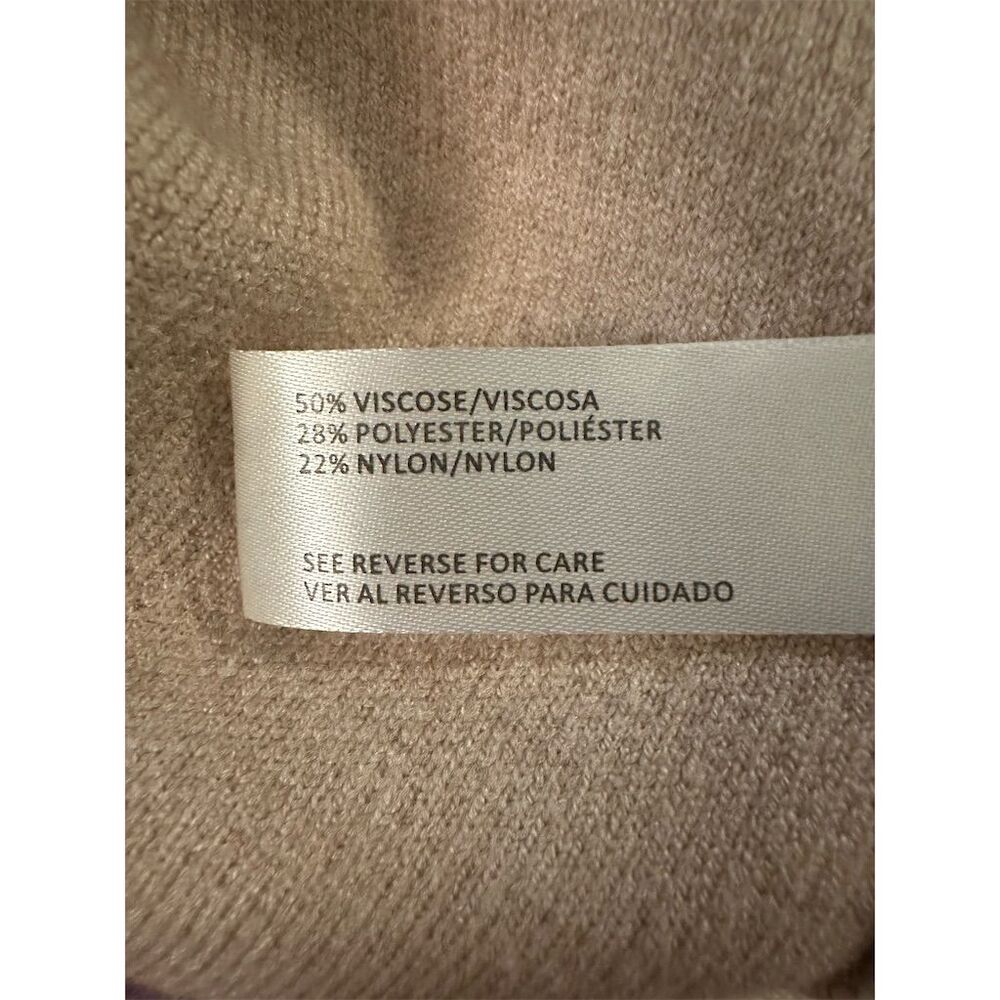 80 Park Women's Double-Breasted Sweater Blazer Tan Cardigan Size L - Picture 7 of 8